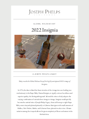Joseph Phelps Vineyards - 2022 Insignia Global Release Day