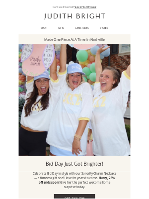 Judith Bright Jewelry - ✨ Bid Day Surprise! 25% Off Sorority Charm Necklaces