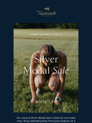 Tracksmith - It's Time for the Silver Medal Sale