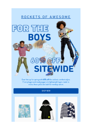ROCKETS OF AWESOME - One for the Boys! ⚽🏈