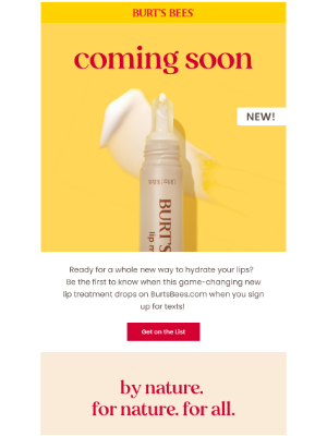 Coming soon: A BRAND NEW way to hydrate your lips.