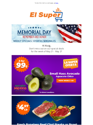 El Super Market - Kraig, Remember and Honor