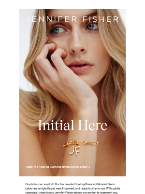 Jennifer Fisher Jewelry - Just Arrived: Diamond Letter Charms