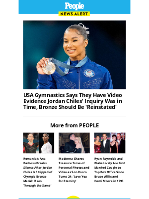 People - USA Gymnastics says they have video evidence Jordan Chiles' inquiry was in time, bronze should be 'reinstated'