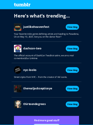 Tumblr - Give these 5 a follow!