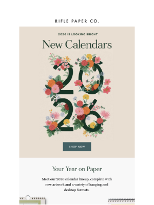 Rifle Paper Co. - NEW! 2026 Calendars