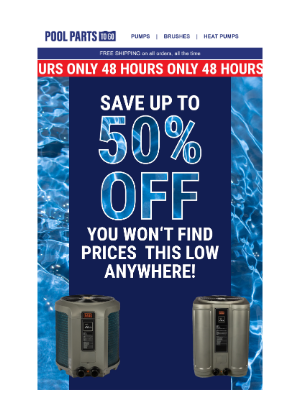 Pool Parts To Go - Grab Your Heat Pump Before Time Runs Out! ⏰