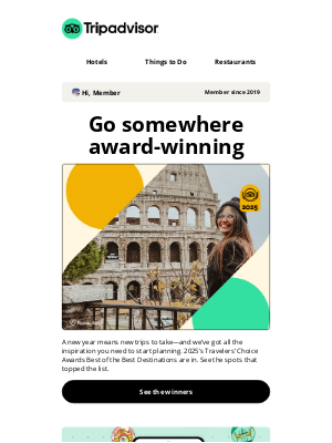 TripAdvisor - Your January member update