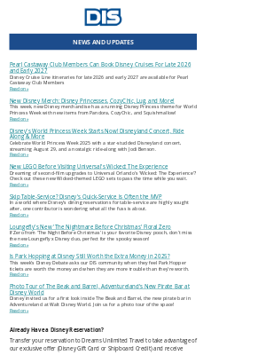 The DIS - News and Updates for 08/25/2025