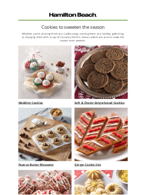 Hamilton Beach - 🍪 6 easy cookie recipes to sweeten the season 🎄