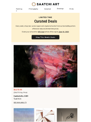 Saatchi Art - Just In: Latest 30% Off Curated Deals