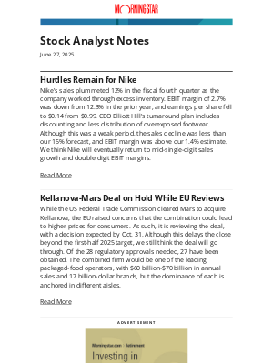 Morningstar - Nike, Kellanova