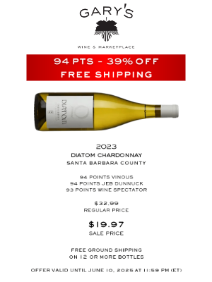 Gary’s Wine & Marketplace - Save 39% 