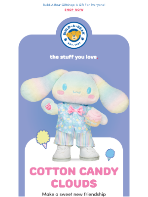 Build-A-Bear Workshop - NEW from Sanrio®: Introducing Cotton Candy Cinnamoroll! ☁️