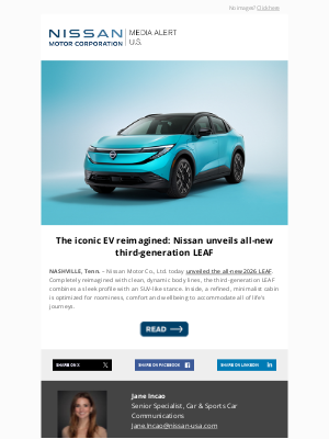 Nissan - The iconic EV reimagined: Nissan unveils all-new third-generation LEAF
