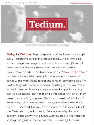 Tedium - New Verse, New Story 📻