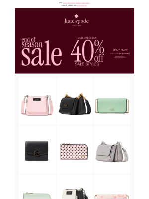 Kate Spade New York - Wallets and wristlets and more, now an extra 40% off