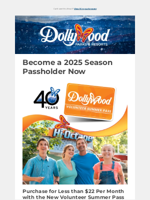 Dollywood - Make Sure You're Here for the 40th Anniversary Season