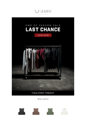 ASRV - LAST CHANCE // End of Season Sale