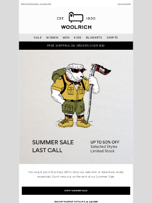 Woolrich - Final Chance: Up to 50% Off Parkas & Must-Have Styles