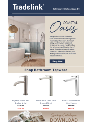 Tradelink (Australia) - Design Your Dream Coastal Oasis & Enjoy Spring Savings - ON NOW!