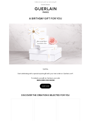 Guerlain - It’s Almost Your Birthday