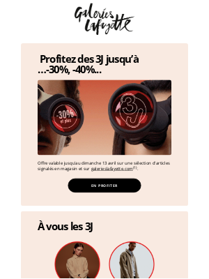 Galeries Lafayette (France) - 🤩   Comblez toute la famille à prix 3J
