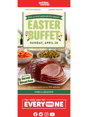 Golden Corral - Gather 'Round Our Easter Buffet