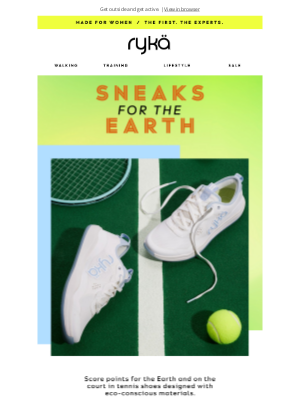RYKA - Eco-conscious sneaks for Earth Day 🌎