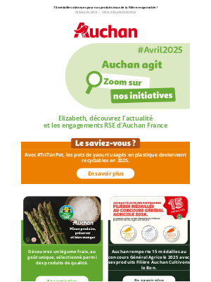 Auchan (France) - Auchan Agit : entre bien manger et belles victoires