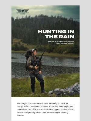 Christensen Arms - Tactics for Hunting in the Rain