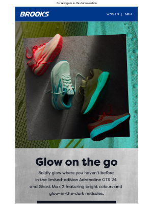 Brooks Running (United Kingdom) - Glow all out in limited-edition shoes.