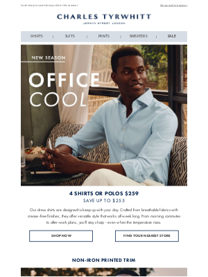 Charles Tyrwhitt - Summer-Ready Shirts