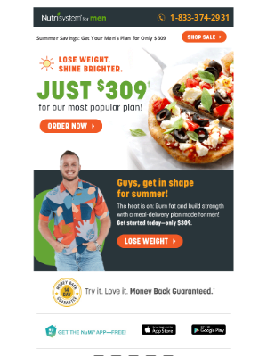 Nutrisystem - Weight Loss Made Easy! Uniquely Yours Just $309!