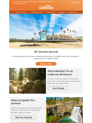 Visit California - 20+ Serious Deals to Jump-Start Your Summer Vacation in California
