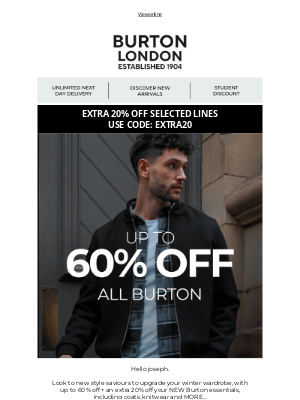 Burton (United Kingdom) - Up to 60% off + Extra 20% off ALL Burton!