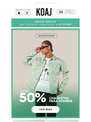 Koaj (Colombia) - Chaquetas para hombre hasta 50%OFF 🔥 ¡Últimos días! ✨