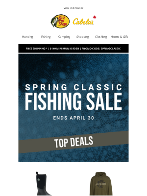 Cabela's (Canada) - New + on sale = 👌