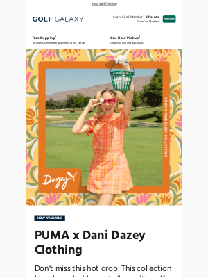 Golf Galaxy - PUMA x Dani Dazey clothing just dropped! 😎