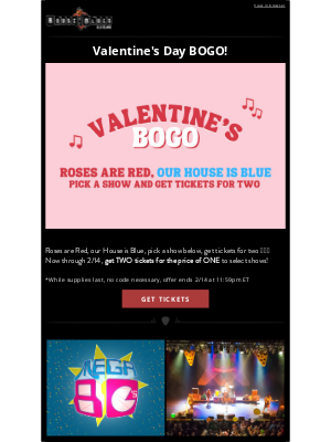 House of Blues Entertainment - Roses are Red, Our House is Blue