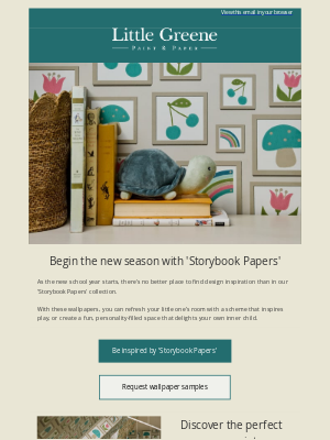 Little Greene - Begin the new season with ‘Storybook Papers’...