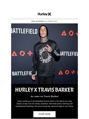 Hurley - As seen on Travis Barker...⛓