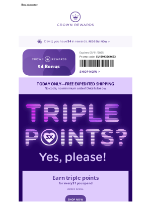Hallmark - Last day for 3X points! ⏰