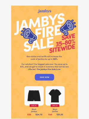 Jambys - Our Biggest Sale Ever: Save 35% Sitewide!