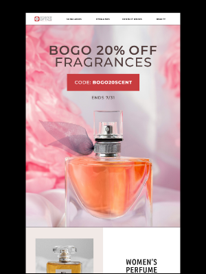 Designer Optics - Buy One, Get One 20% OFF Fragrances