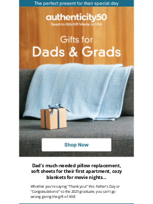 Authenticity 50 - Shopping for a dad or a grad? 👨🎓