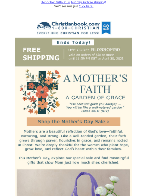 Christian Book Distributors - Mother's Day Sale: 800+ Gifts that Bless
