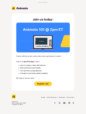 Animoto - Animoto AMA: Join us at 2pm ET