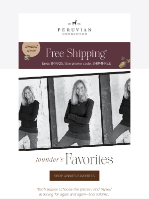 Peruvian Connection - Chosen by Annie. Inspired by the world. (+ free shipping!)