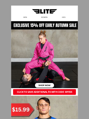 Elite Sports - Hi there, 🍂 In Case You Missed It: Exclusive 15% OFF Early Autumn Sale